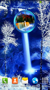 اسکرین شات برنامه Waterfall Clock Widget 4