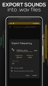 اسکرین شات برنامه Frequency Sound Generator 4