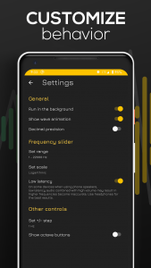 اسکرین شات برنامه Frequency Sound Generator 8