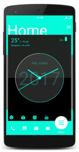 اسکرین شات برنامه Analog Clock Launcher -Applock 5