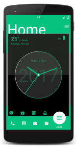 اسکرین شات برنامه Analog Clock Launcher -Applock 3