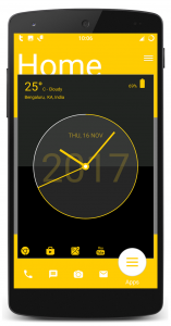 اسکرین شات برنامه Analog Clock Launcher -Applock 4