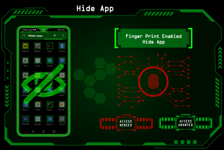 اسکرین شات برنامه Futuristic Launcher - Lock App 4