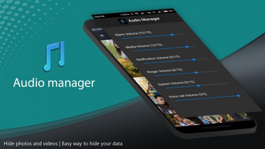 اسکرین شات برنامه Audio Manager : Gallery Lock 1