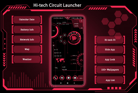 اسکرین شات برنامه Hi-tech Circuit Launcher 1