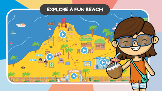 اسکرین شات 2 بازی Lila's World: Beach Holiday
