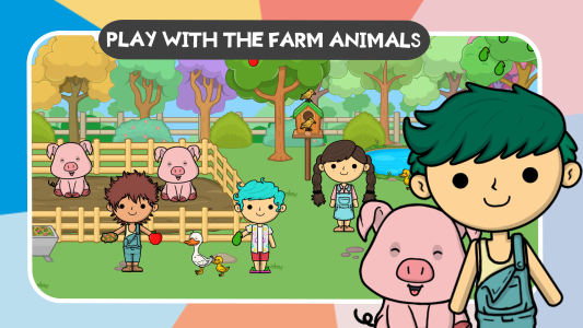 اسکرین شات 1 بازی Lila's World:Farm Animal Games