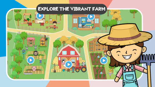 اسکرین شات 2 بازی Lila's World:Farm Animal Games