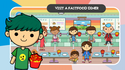 اسکرین شات 6 بازی Lila's World: Restaurant Play
