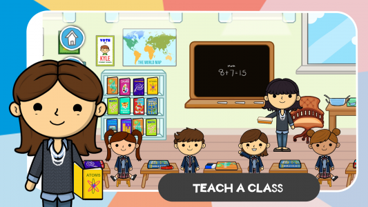اسکرین شات 1 بازی Lila's World: My School Games
