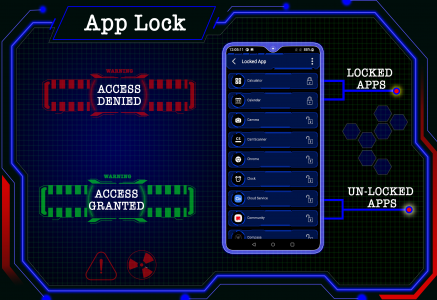 اسکرین شات برنامه Beautiful Launcher - App lock 6