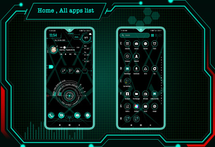 اسکرین شات برنامه Hi-tech launcher 2023 3