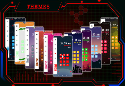 اسکرین شات 4 برنامه Strip Launcher - App lock