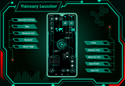 اسکرین شات برنامه Visionary Launcher 1