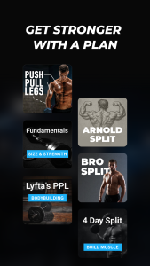 اسکرین شات 3 برنامه Lyfta: Gym Log Workout Tracker