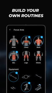 اسکرین شات 4 برنامه Lyfta: Gym Log Workout Tracker