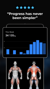 اسکرین شات 2 برنامه Lyfta: Gym Log Workout Tracker