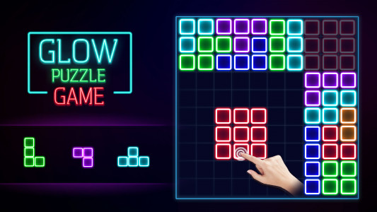 اسکرین شات بازی Glow Block Puzzle 1