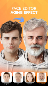 اسکرین شات برنامه FaceLab Aging, Beard, Hair App 2