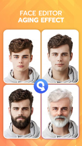 اسکرین شات 1 برنامه FaceLab Face Editor App, Aging