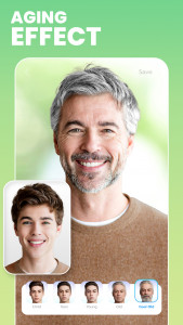 اسکرین شات 1 برنامه FaceLab Face Editor, Aging App
