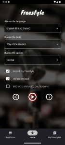 اسکرین شات 1 برنامه Freestyle Rap