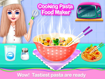 اسکرین شات برنامه Pasta food Maker Cooking game for Kids 5