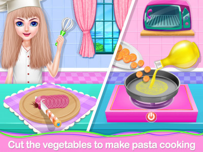 اسکرین شات برنامه Pasta food Maker Cooking game for Kids 4