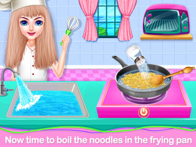 اسکرین شات برنامه Pasta food Maker Cooking game for Kids 3