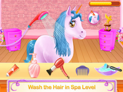 اسکرین شات برنامه Unicorn Braided Hair Salon Makeover Hairstyle 1