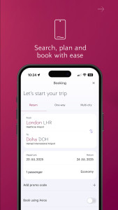 اسکرین شات 2 برنامه Qatar Airways