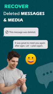 اسکرین شات برنامه WhatsRemoved -Message Recovery 1