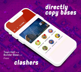 اسکرین شات برنامه Clash base layouts with link 7