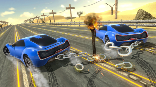 اسکرین شات بازی Chained Cars Impossible Stunts 5