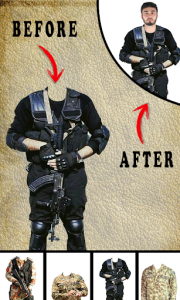 اسکرین شات برنامه Pak Army Dress Editor - Commandos Suit Changer 3