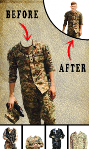 اسکرین شات برنامه Pak Army Dress Editor - Commandos Suit Changer 2