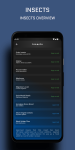 اسکرین شات برنامه Insect Food Scanner 4