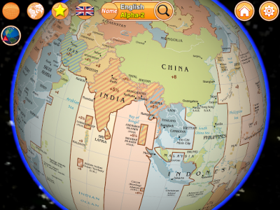 اسکرین شات برنامه Globe Earth 3D: Flags, Anthems and Timezones 5