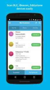 اسکرین شات برنامه BLE Scanner (Connect & Notify) 1