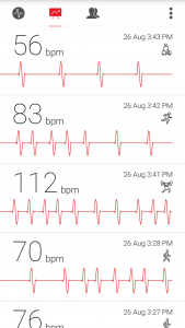 اسکرین شات برنامه Cardiograph - Heart Rate Meter 3