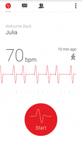 اسکرین شات برنامه Cardiograph - Heart Rate Meter 2