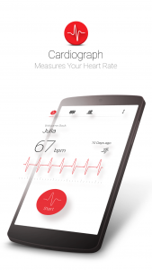 اسکرین شات برنامه Cardiograph - Heart Rate Meter 1