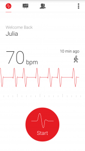 اسکرین شات 2 برنامه Cardiograph - Heart Rate Meter