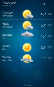 اسکرین شات برنامه Weather 3