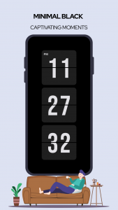 اسکرین شات برنامه Zen Flip Clock 4