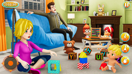 اسکرین شات 3 بازی Virtual Mother Family Sim 3D