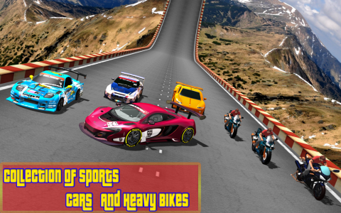 اسکرین شات 1 بازی Car vs. Heavy Bike Racing