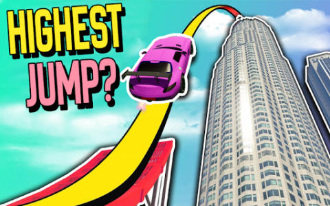 اسکرین شات برنامه Ramp Car Jump Stunts 2