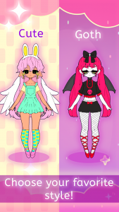 اسکرین شات 3 بازی Moon's Closet dress up game