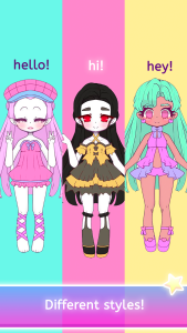 اسکرین شات 2 بازی Mimistar dress up chibi doll